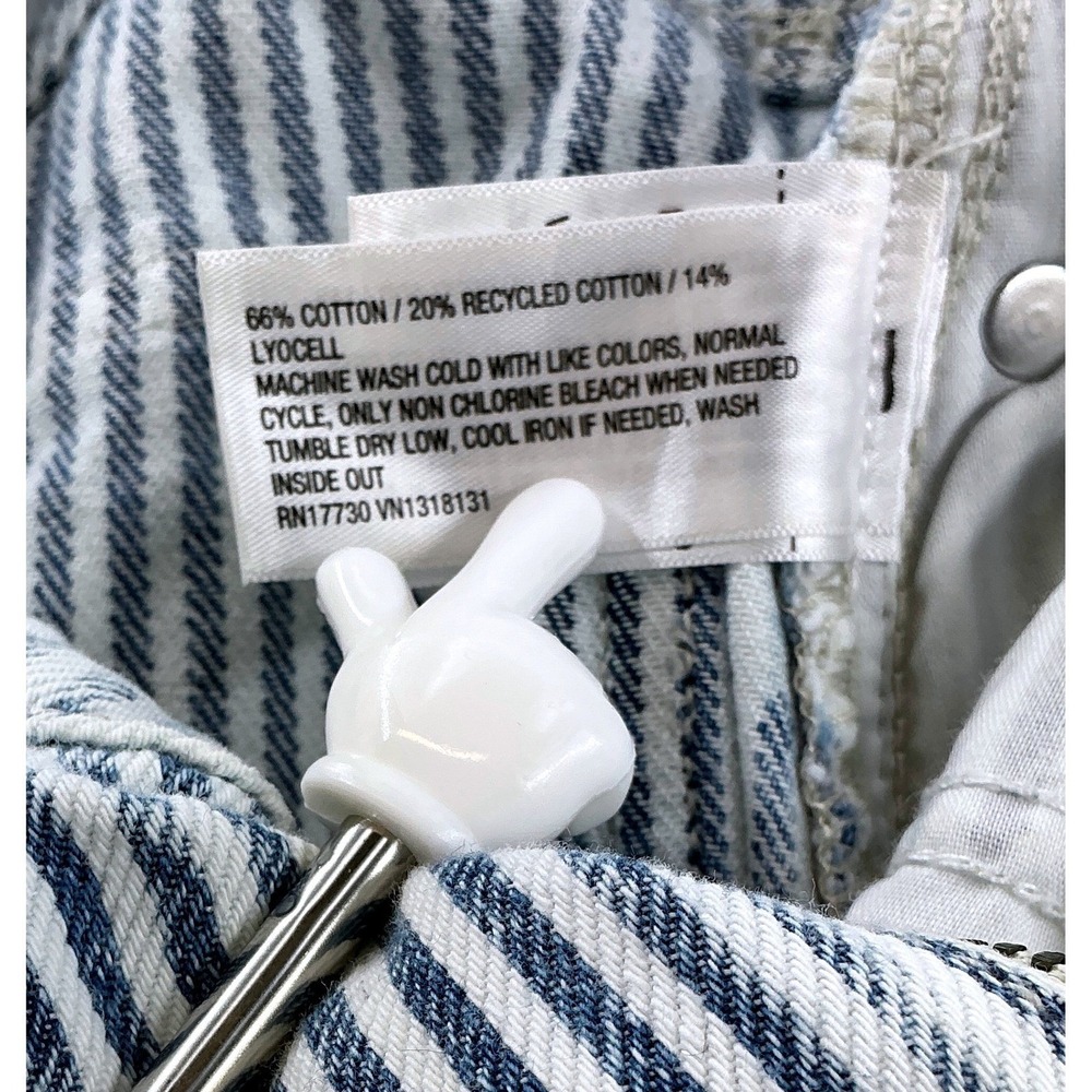 Wild Fable Striped Baggy Cargo Jeans Sz 00 Y2K Skater Utility Streetwear - Picture 9 of 13